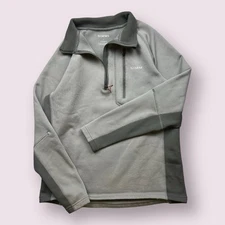 Men’s Simms Fishing Spellout 1/4 Zip Sweatshirt Grey Sz Small READ Outdoors