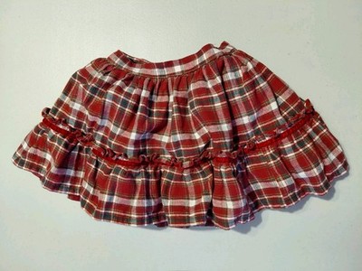Tommy Bahama Red Pleated Line Cotton Full Skirt Girl Size 3-4 years old