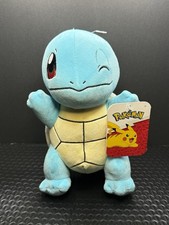 Jazwares Pok mon Squirtle Plush Official Merchandise Standing Winking NWT