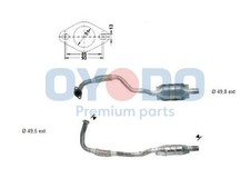 Oyodo Katalysator 10N0158-OYO für OPEL ASTRA CC T98 Caravan F70 F08 F48 F35 F69