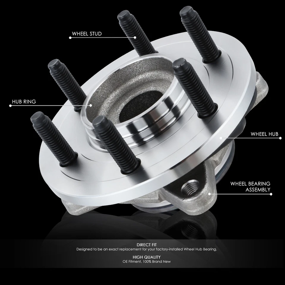 Conjunto de cojinete de rueda delantera y buje Expedition/Lincoln Navigator 2002-2006 Foto 2 de 4