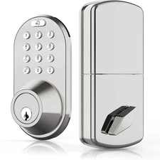 Keyless Entry Digital Door Lock Satin Nickel