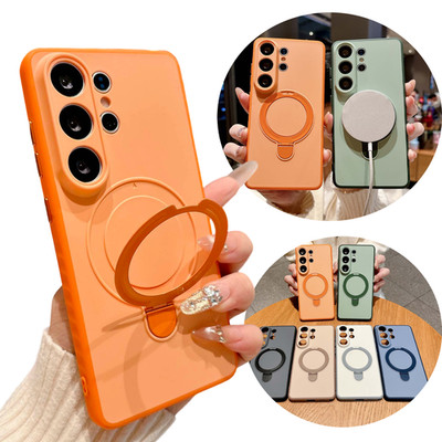 For Samsung Galaxy S26 S25 S24 Plus S23 S22 Ultra Case Mag Safe Ring Stand Cover