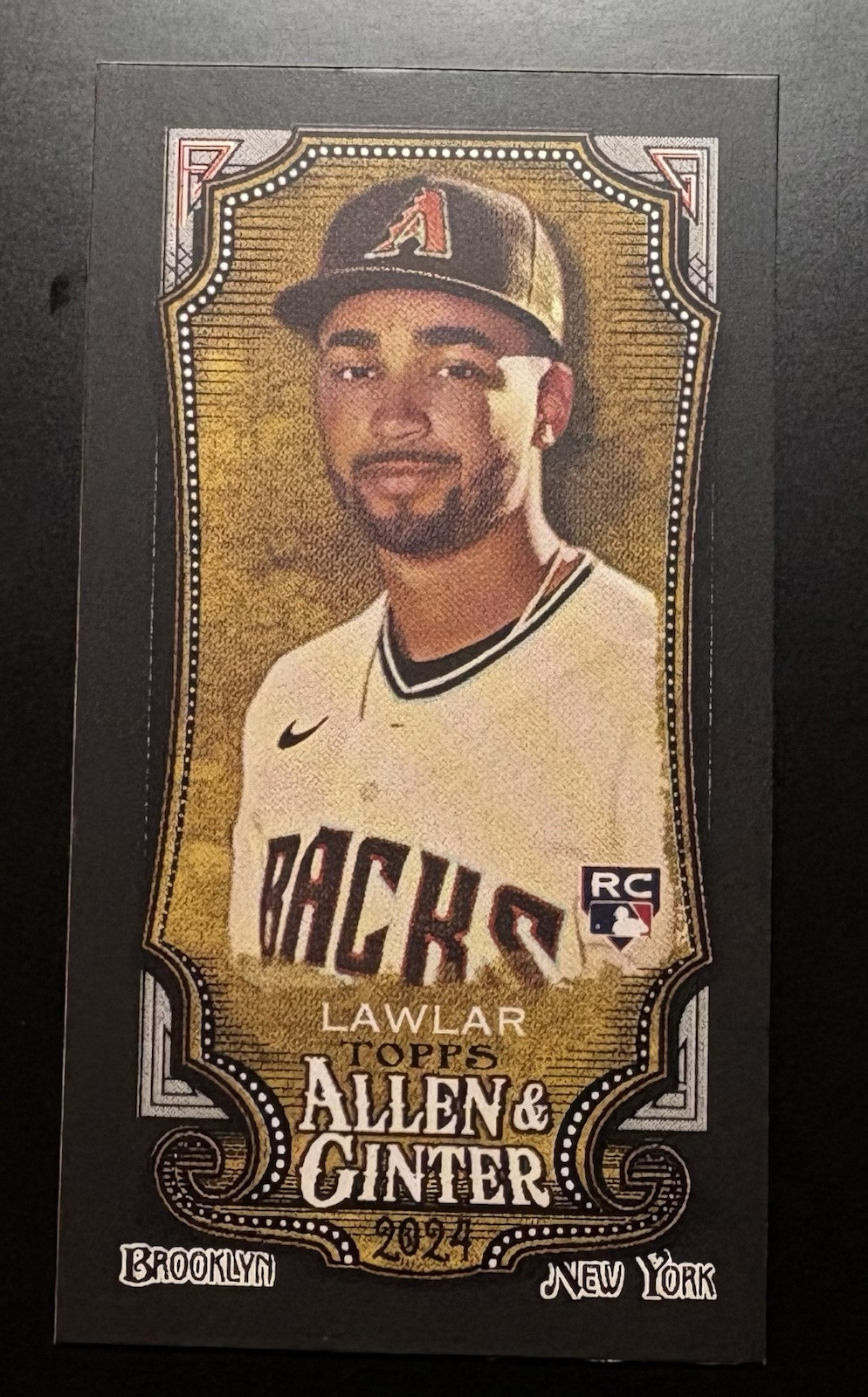 2024 Topps Allen & Ginter - Mini Black Border #99 Jordan Lawlar (RC)