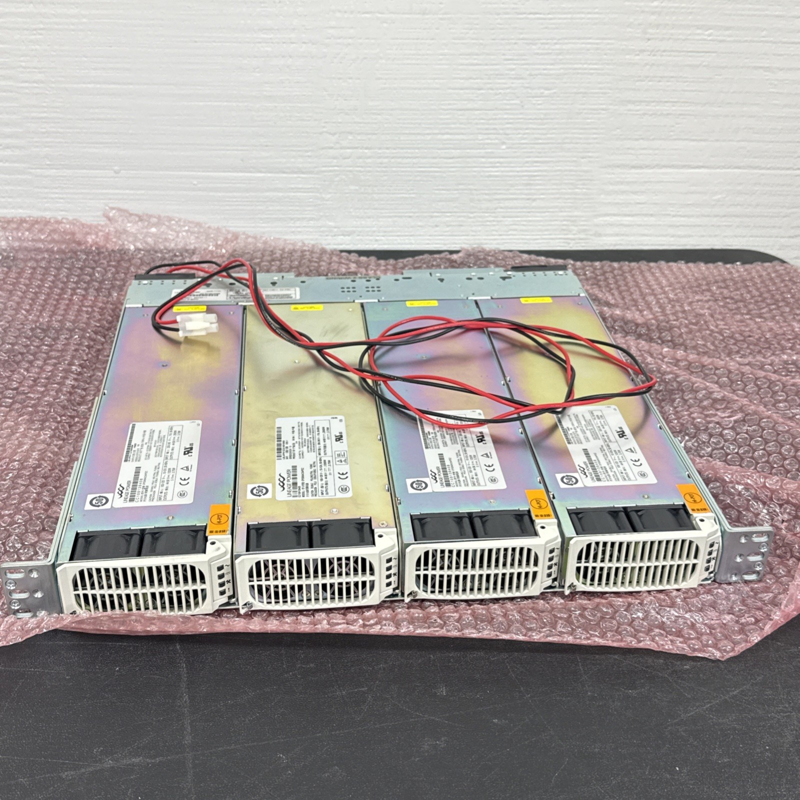 ABB,GE,LINEAGE,OMNION 100A Power Line rectifier Shelf W/4 modules J85480S1-L21