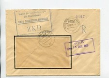 DDR Dienst ZKD Brief Rudolstadt Schwarza 12.12.69 Institut f&uuml;r Textiltechnologie