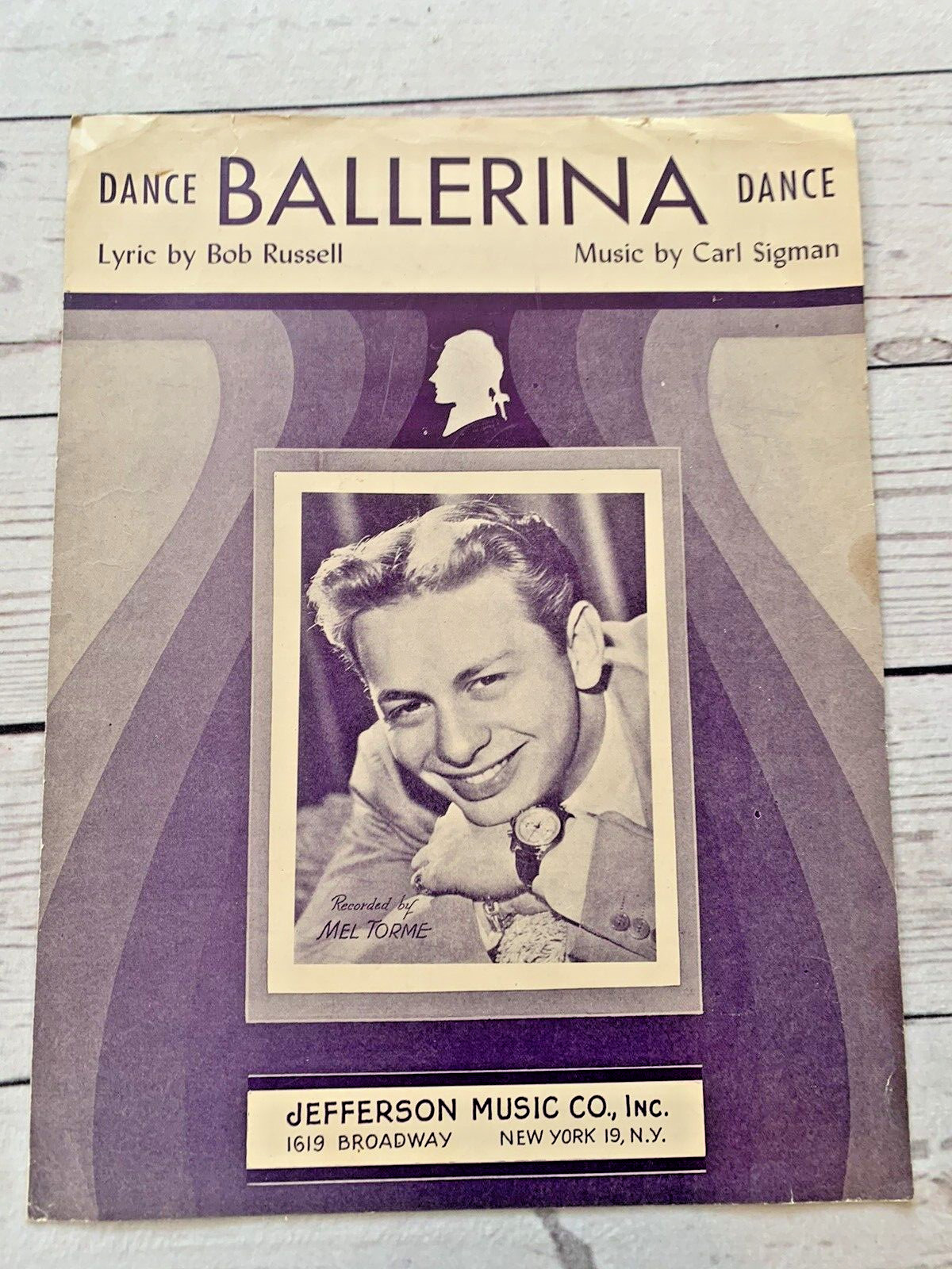 BALLERINA Vintage Sheet Music - CARL SIGMAN