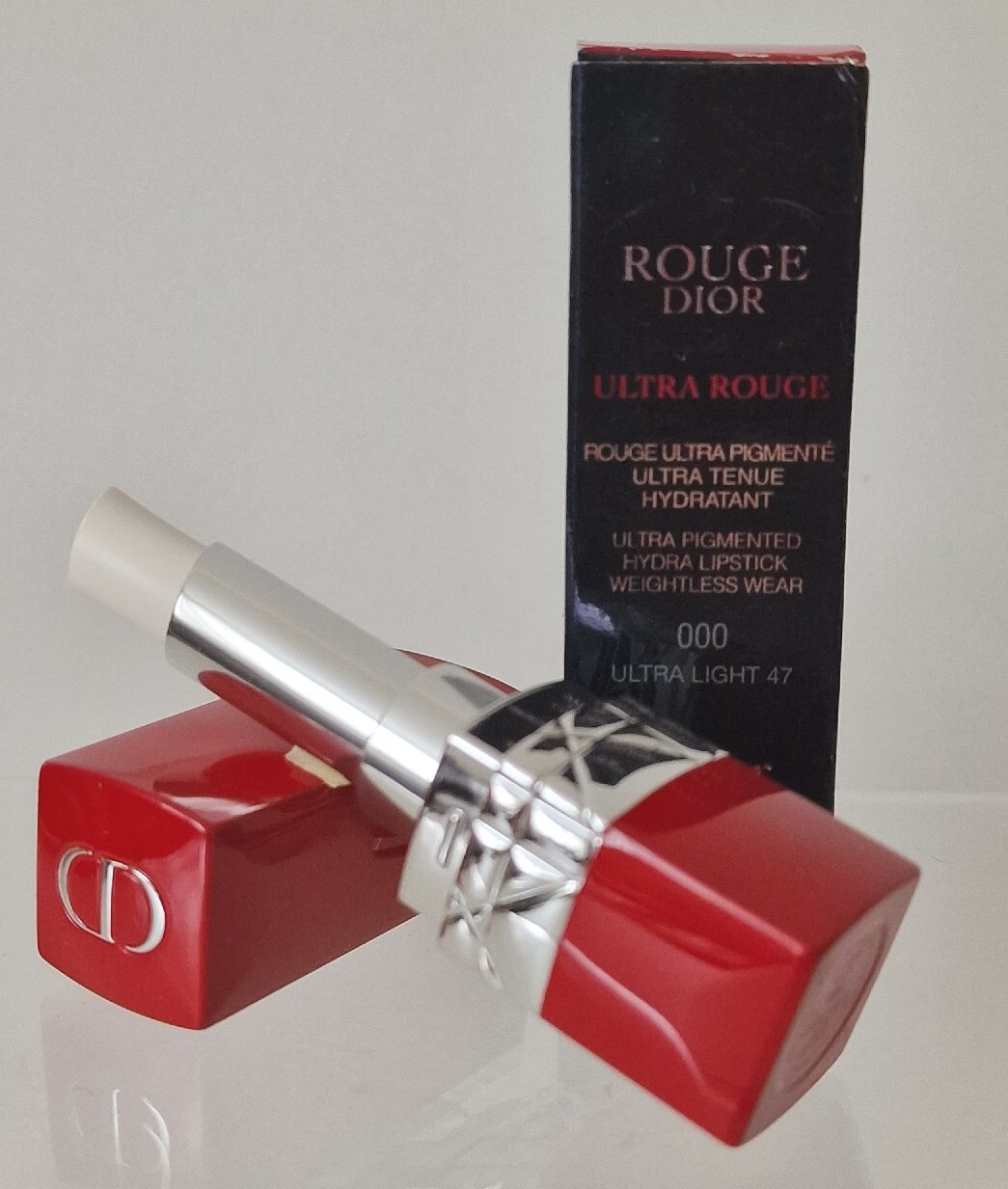 ROUGE DIOR Lipstick Ultra Rouge Pigmented 000 Ultra Light 47 3.2g Imperfect Box