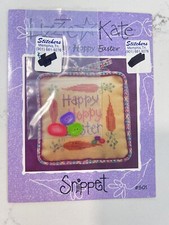 Lizzie Kate Happy Hoppy Easter #S01 Cross Stitch Leaflet (w/Jelly Bean Beads)NEW