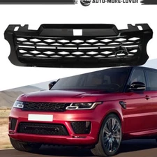 For 14-17 Range Rover Sport LR054767 Black Mesh Front Upper Hood Center Grille