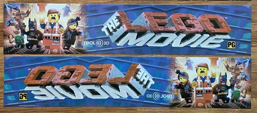 📽 3D The LEGO Movie (2014) - Doppelseitig - Kino Mylar / Poster 5x25