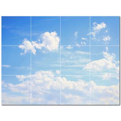 Peinture Murale En Carreaux De Céramique Ours (PT500124) – 32x24 Pouces – 12 Carreaux 8x8