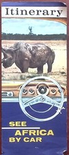 1968 SEE AFRICA BY CAR ITINERARY UNITED TOURING COMPANY NAIROBI KENYA Z6664