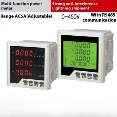 3D3Y Multi-rate Harmonic Meter Multi-function Electric Digital Display Meter