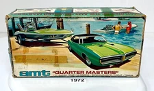 Original AMT 1/25 Scale Quarter Masters 68 Firebird Boat Model Led BOX ONLY
