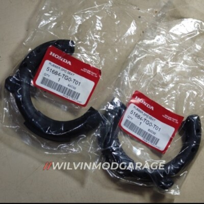 2x Genuine Rubber Front Spring Seat Mount 08-21 Honda Jazz Fit