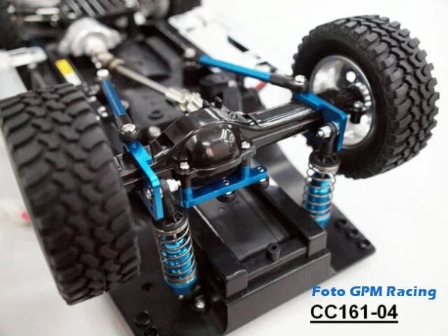 GPM Aluminium hintere Verstrebungen CC161, Alu Tuning für Tamiya CC-01 - Bild 2 von 4