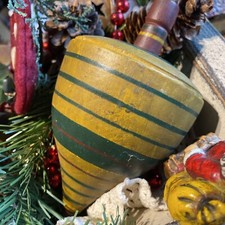 Wood Spinning Top Old