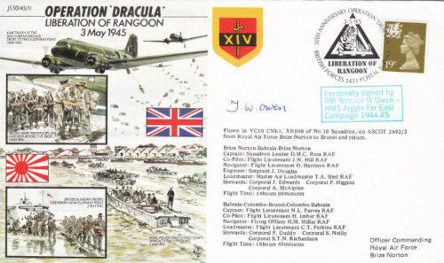50th Anniv Operation DracuIa 3 May 1945 Signed T Owen