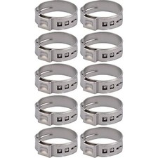 SharkBite 1 Inch Clamp Ring, Pack of 10, Stainless Steel Plumbing Fitting, PEX