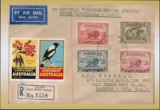 1934 Macarthur Merino Sheep & Cinderellas Australia A6 Size POSTCARD Style PRINT