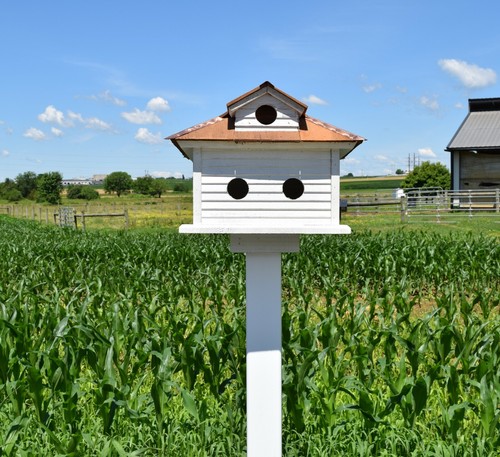 Martin birdhouse | Casetta per uccelli con materiali di recupero | Amish fatta a mano | Made in USA - Foto 2 di 4