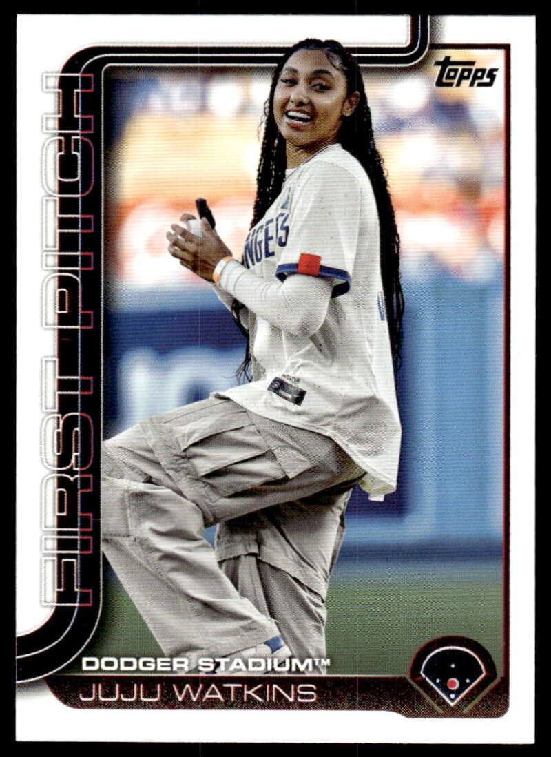 2025 Topps First Pitch #FP-3 Juju Watkins LA Dodgers Baseball Card
