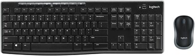 Logitech MK270 Combo Tastatur kabellose Maus Nano-Empfänger QWERTZ schwarz