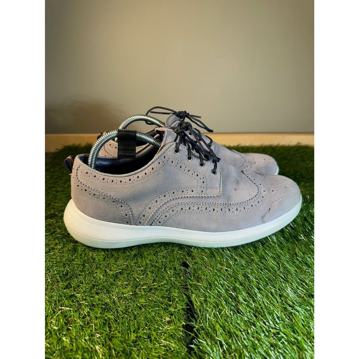 FootJoy FJ Flex LE1 Golf Shoes Gray & White Suede 56113 