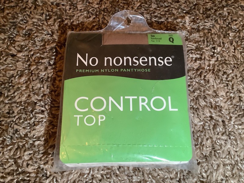 No Nonsense control top pantyhose, color tan, size: Q