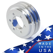 Buick Crankshaft Pulley - Big Block 400 430 455 Crank V-belt Billet Aluminum 2