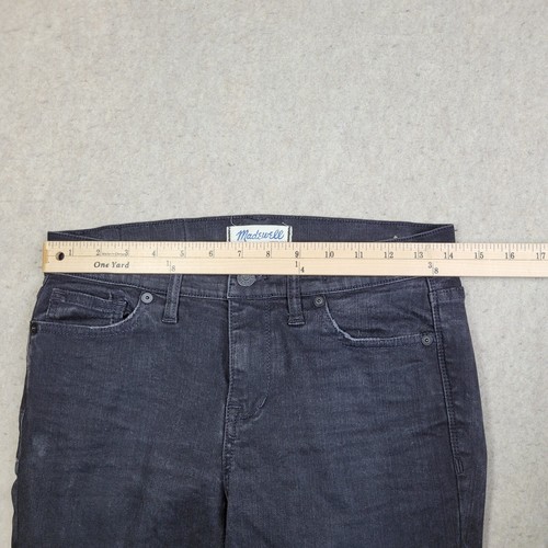 Madewell Skinny Skinny Jeans Womens 28 Black Denim 28x27 Mid Rise - Picture 8 of 12