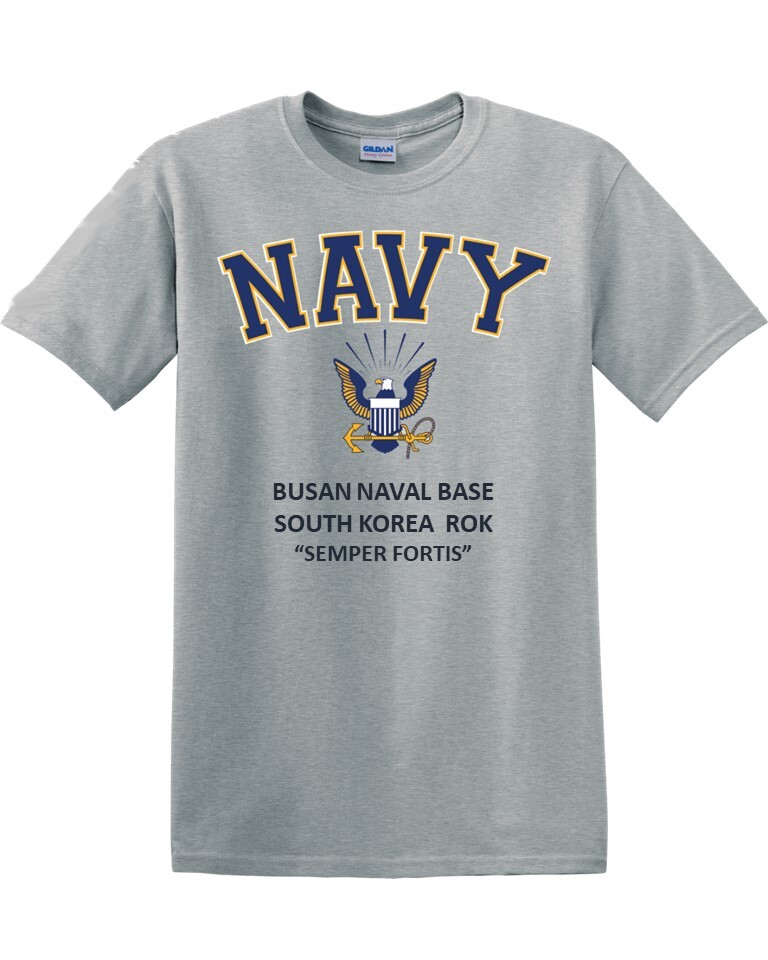 BUSAN NAVAL BASE*SOUTH KOREA * EAGLE SHIRT. OFFICIALLY LICENSED | eBay
