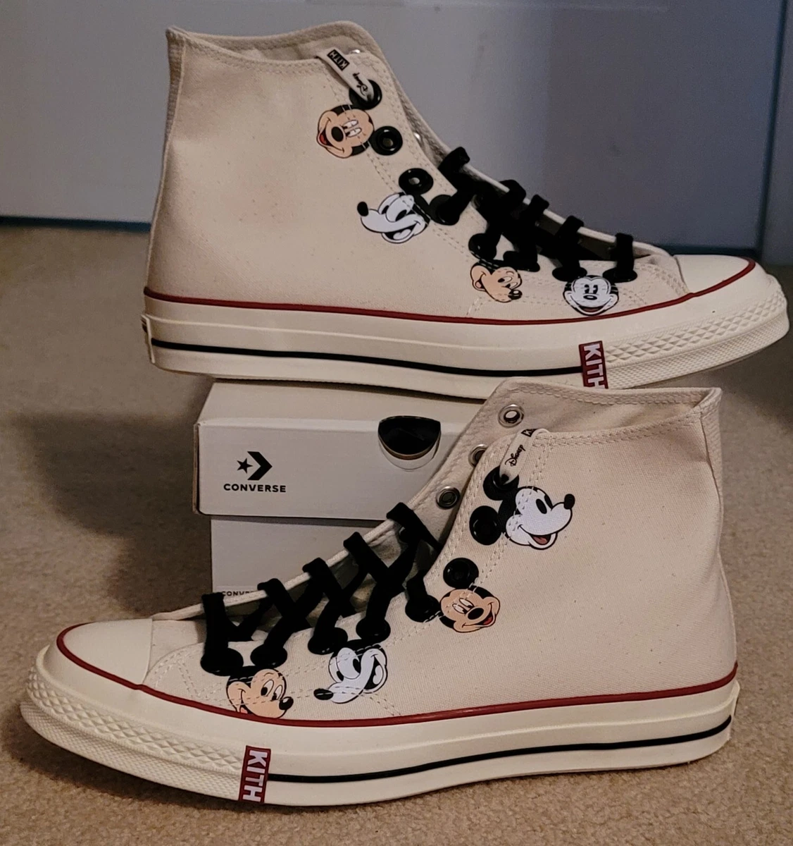 KITH Disney Converse Mickey Mouse Taylor High 1970 Men 10.5 Egret 167510C eBay