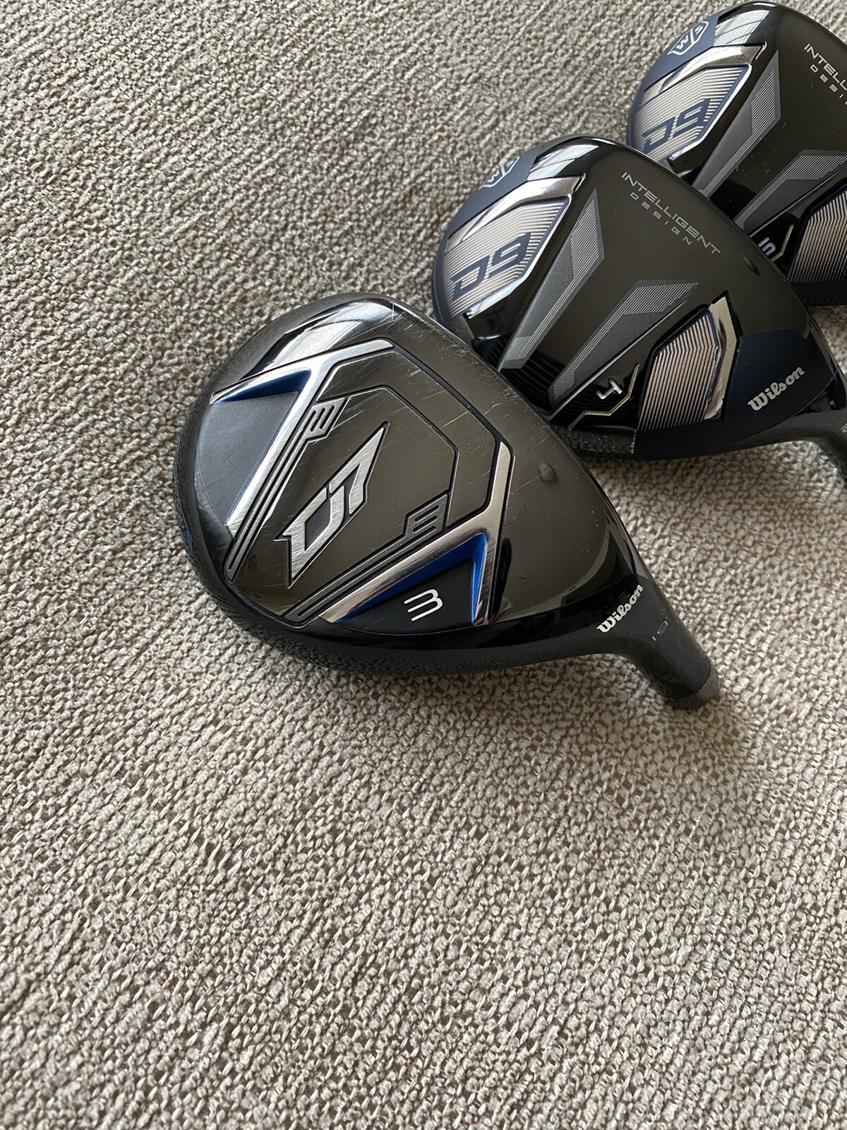 Wilson Staff D9 3,4,5 Hybrid Set Heads Only .370 RH 19* 22* 25* Hybrids eBay