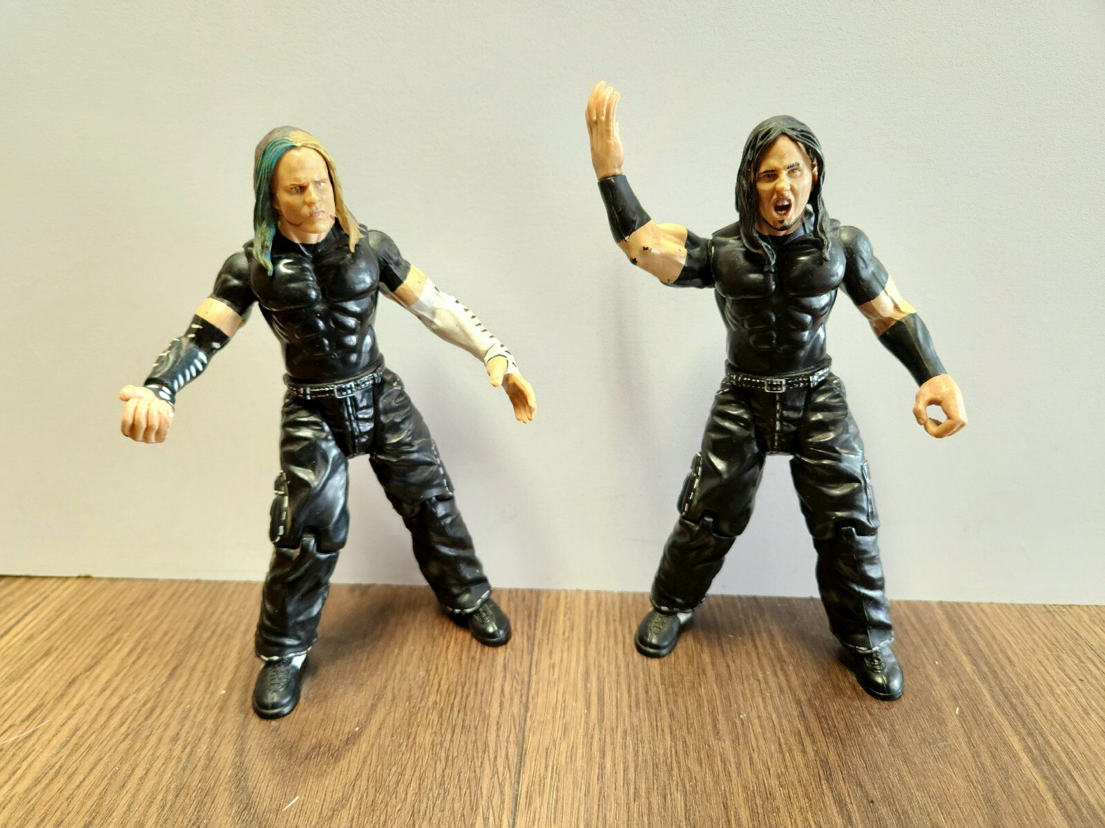 JEFF and Matt HARDY Jakks Titan Tron Live 1999 WWE Wrestling Figure WWF Boyz 