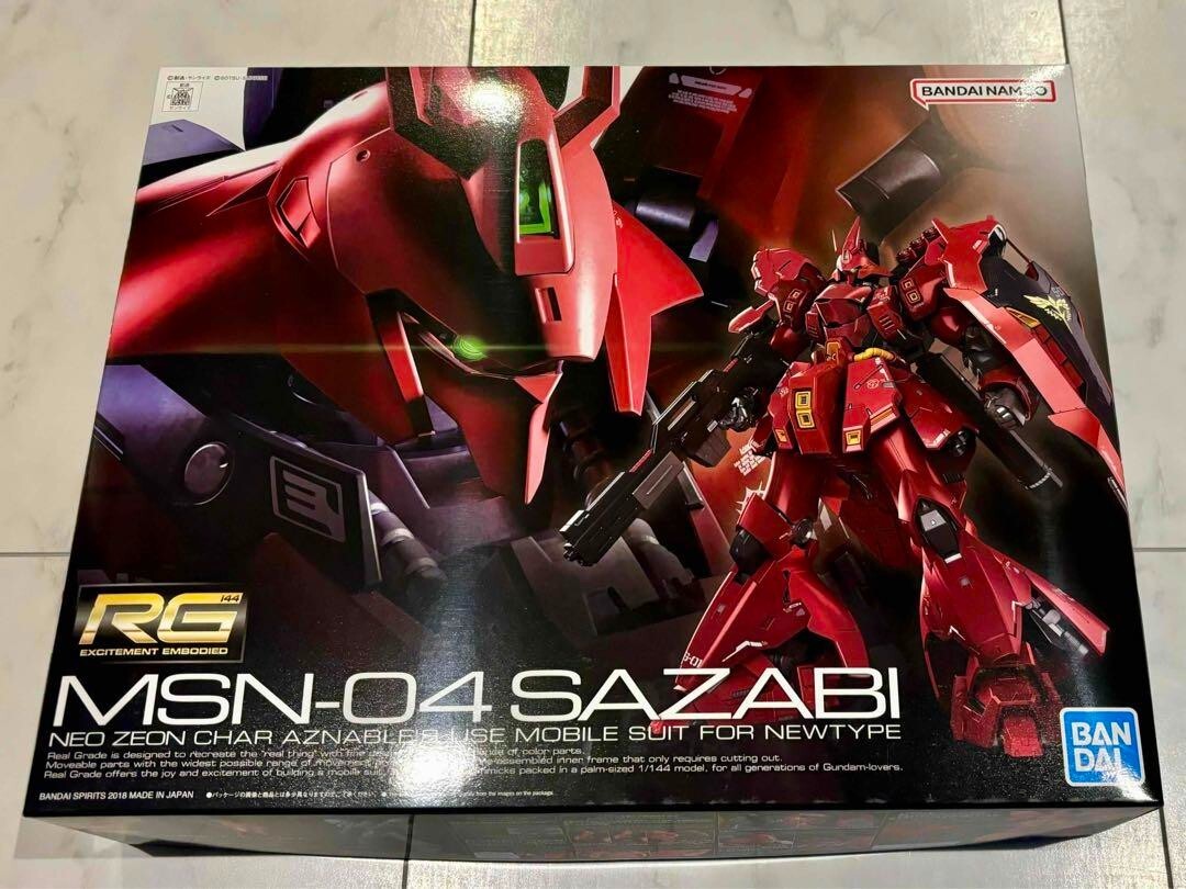 模型製作用品 RG MSN-04FF SAZABI Bandai 1/144 RG MSN-04FF Sazabi Mobile Suit Gundam Side.F
