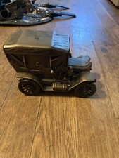VINTAGE BANTHRICO 1974 CAR METAL COIN BANK BRONZE FINISH 1910 STANLEY STEAMER