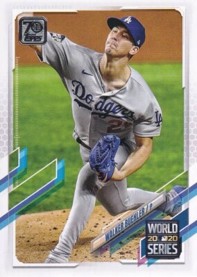 その他 WALKER BUEHLER 2021 TOPPS auto Walker Buehler 2021 Topps Five Star Auto GPLD /10 #FSA-WBE On Card