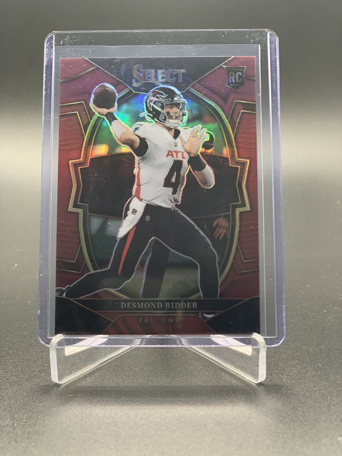 Desmond Ridder 2022 Select Concourse Maroon Prizms Rookie /149 Falcons AA2