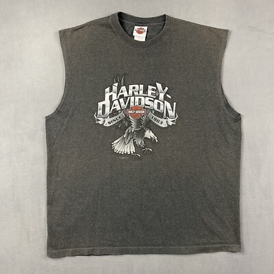 C2240 HARLEY-DAVIDSON イーグルタンクトップ ダークグレー. C2240 HARLEY-DAVIDSON イーグルタンクトップ ダークグレー