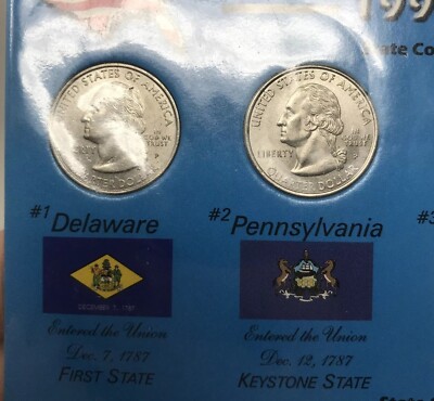 1999 Year Set Commemorative State Quarters Coin Collection #0342
