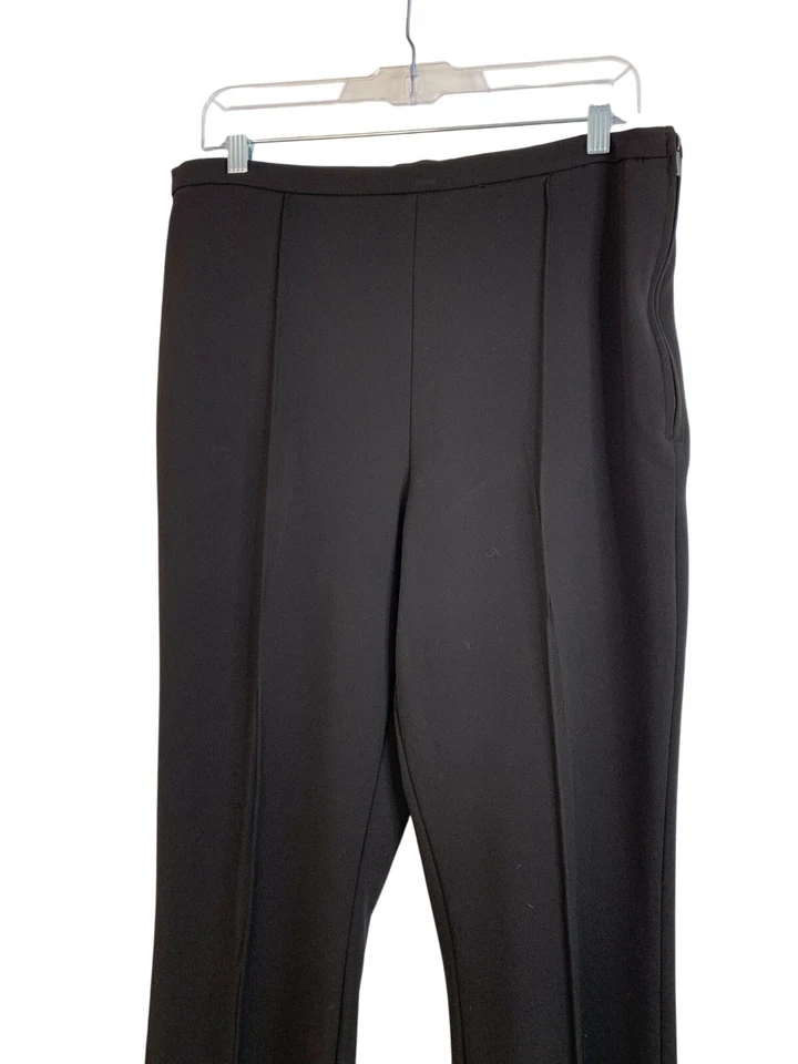 Karl Lagerfeld Paris 12 Womens Black Flare Knit Dress HR Pleat Leg Pants Stretch - Imagem 3 de 4