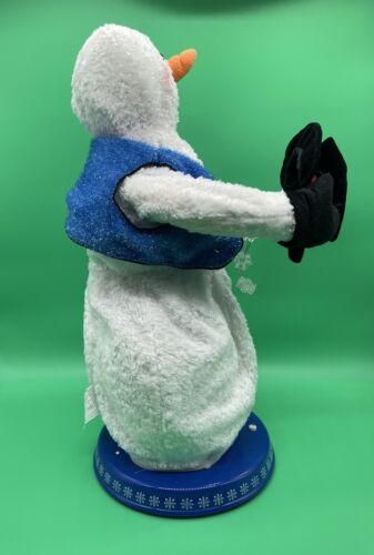 Gemmy Snowflake Spinning Snowman 2003 Singing Dancing Snow Miser & box - Picture 2 of 12