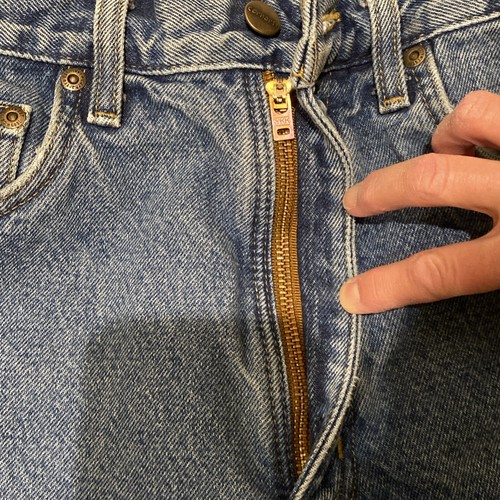 Carhartt Jeans Adult 32 X 32 Blue Denim Fleece Lined Relaxed Work Outdoor Men - Picture 9 of 12
