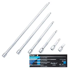 BlueSpot 6Pcs 1/4" Drive Socket Extension Bar Set 32-275mm Long