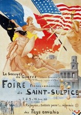 84311 Vintage French World Decor Wall Print Poster