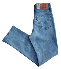 Levi's Wedgie Denim Size 27 High Rise Button Fly Light Wash Straight NEW NWT