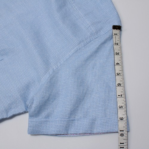 Robert Graham NWT Sloan Casual Short Sleeve Button Down Shirt Size 2XL Blue - Picture 5 of 10