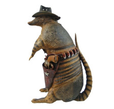 Large Armadillo Statue Texas Cowboy Sheriff P...